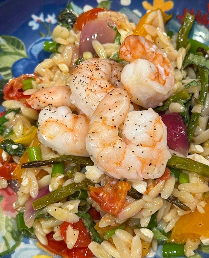 Orzo with Roasted Vegetables