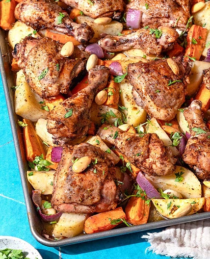 Sheet Pan Za’atar Chicken with Veggies