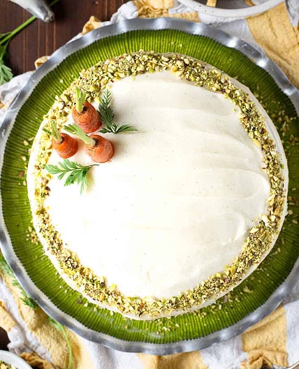 Carrot Cake with Pistachio and Orange