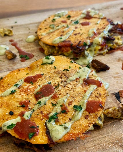 Blackstone Birria Breakfast Quesadillas