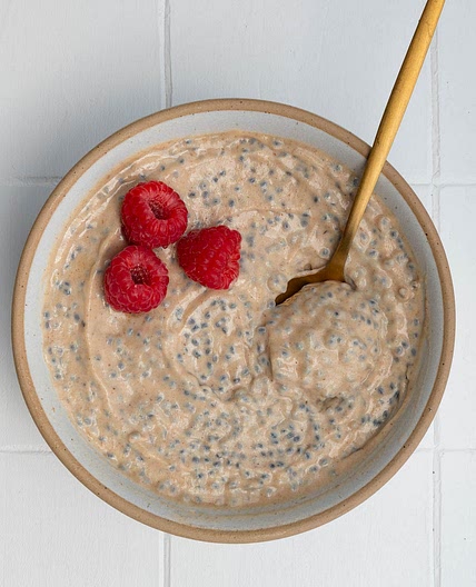 Banana Chia Seed Porridge (High-Protein, No Protein Powder)