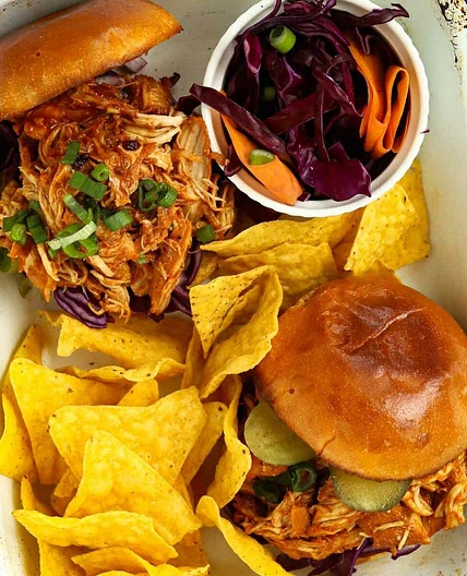 Honey Barbecue Pulled Chicken {Slow Cooker Recipe}