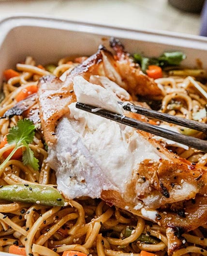 Grilled Halibut Collar