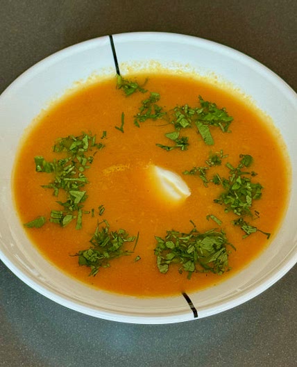 Carrot orange ginger soup