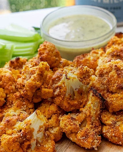 Baked Buffalo Cauliflower Wings
