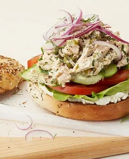 Tuna bagel