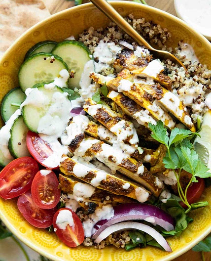 Chicken Shawarma Grain Bowls