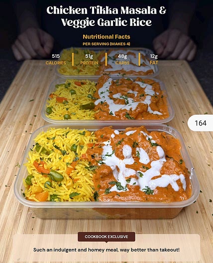 Chicken Tikka Masala & Veggie Garlic Rice