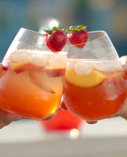 Strawberry Peach Sangria Recipe by Tasty