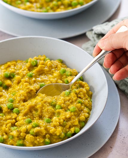 Curried Barley Porridge (Easy and Vegan)