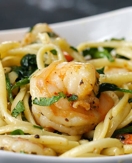 One-Pot Lemon Garlic Shrimp Pasta Recipe by Tasty
