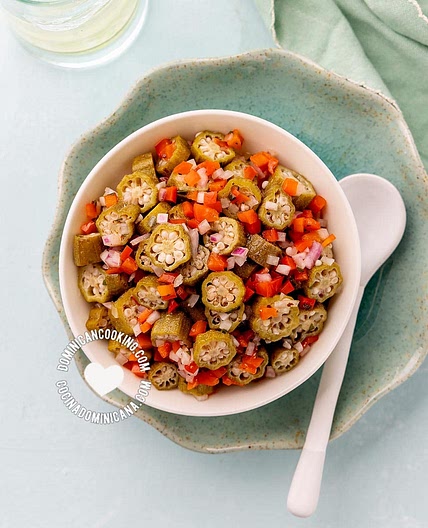 Ensalada de Molondrones [Video+Recipe] Okra Salad