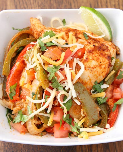 Easy Chicken Fajita Rice And Veggie Bake Recipe by Tasty