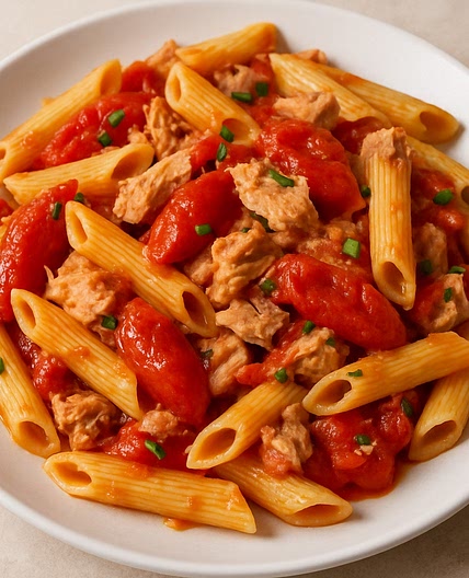 Penne with San Marzano Tomatoes & Tuna