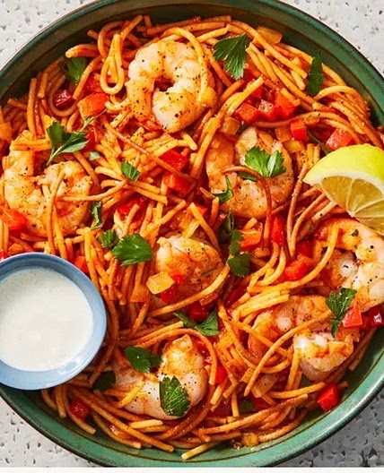 Smoky Paprika Shrimp Fideuà