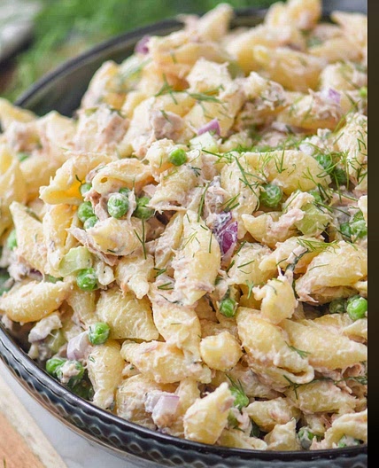 Whole wheat pasta tuna salad