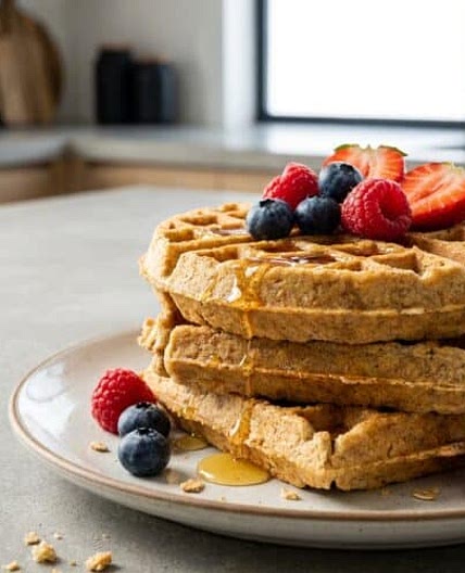 Recettes gaufres healthy​ moelleuses à tomber {prêtes en 5 min}