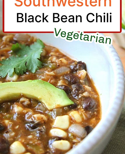 Southwestern Vegetarian Black Bean Soup Recipe