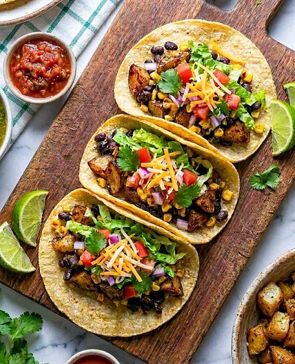 Potato and Black Bean Tacos