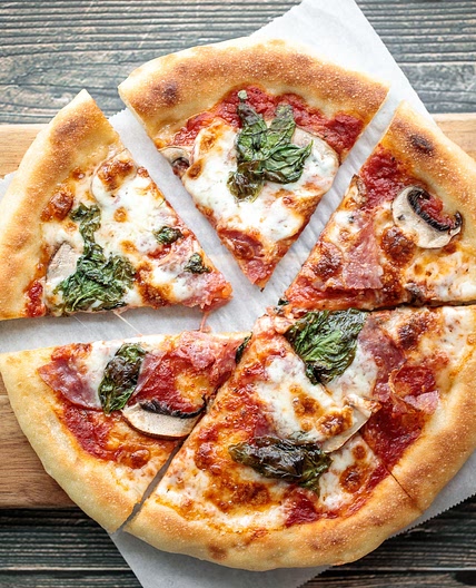 Salami and Mushroom Skillet Pizza