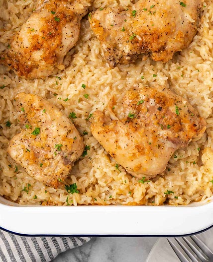 Baked Chicken and Rice