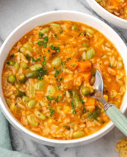 Vegetable Rice Soup