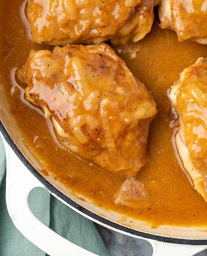 Smothered Chicken Thighs