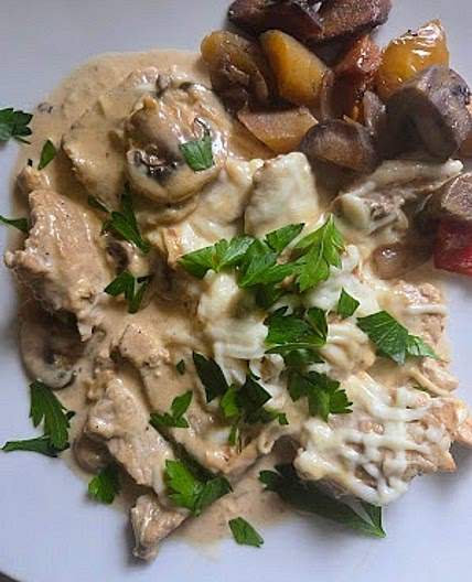Creamy Pork and Mushrooms
