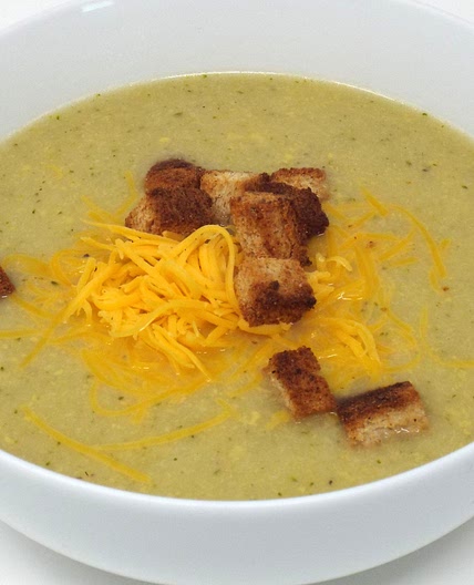Cheesy Cauliflower and Broccoli Soup
