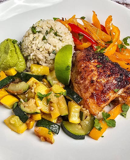 Citrus Chili Sheet Pan Chicken Thighs