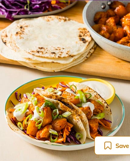 20min Tropical Chicken Tacos