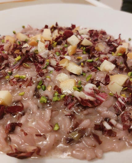 Risotto - Radicchio, Scamorza and Pistachios