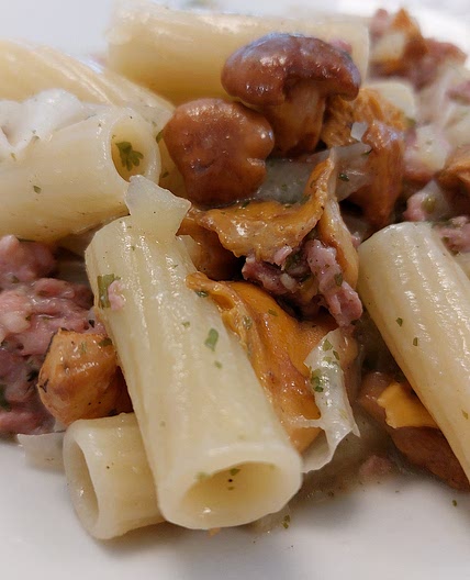 Pasta - Sausage, Cream and Mushrooms