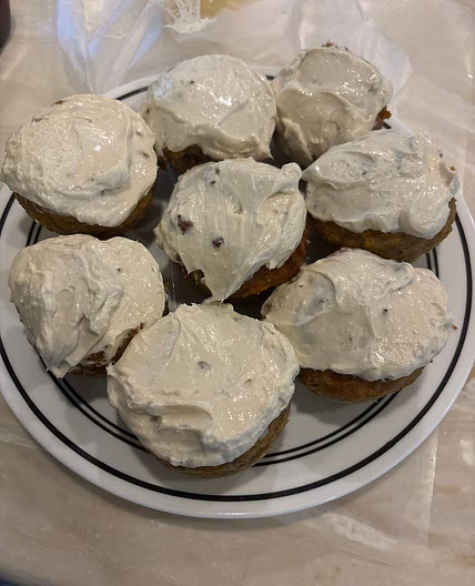 High Protein Carrot Cake Muffins