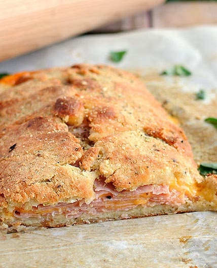 Keto Ham & Cheese Stromboli