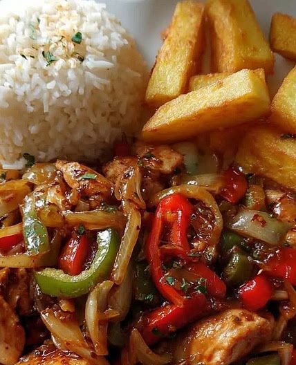 Salteado Rápido de Pollo con Pimientos