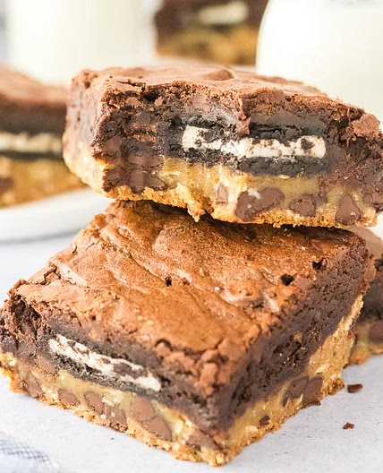 Chocolate Chip Cookie Oreo Brownies