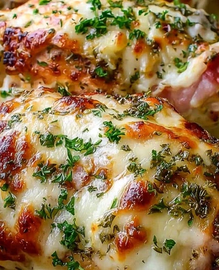 Stuffed Chicken Breasts au Gratin