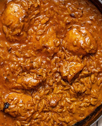 One Pot Creamy Cajun Chicken Orzo