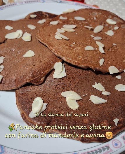 🌾Pancake proteici senza glutine con farina di mandorle e avena🥞