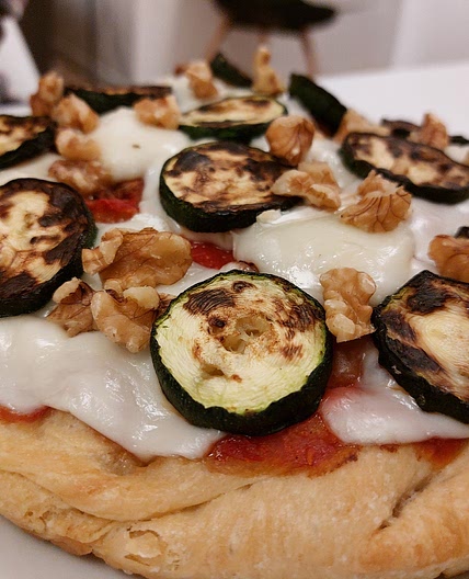 Pizza - Zucchini and Walnuts