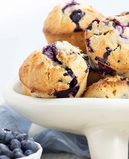 Blueberry Muffins with Cream Cheese