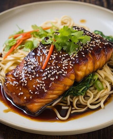 Miso-Glazed Black Cod with Udon