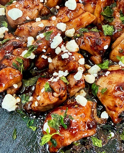 Blackstone Blackberry Lime Chicken Bites