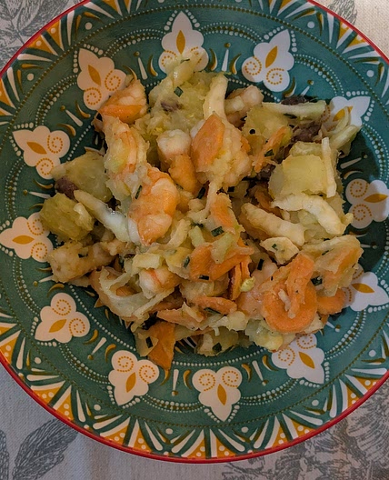 INSALATA DI MARE ALLE MAZZANCOLLE E FINOCCHI