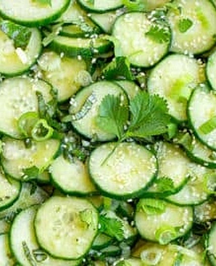 Cilantro–Scallion Lemon Cucumber Salad