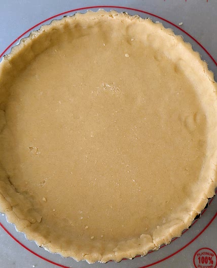 Shortcrust pie base for a savoury pie, tarte or quiche
