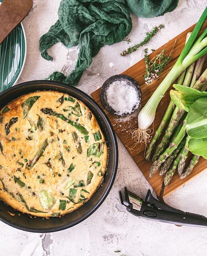 Spargel Frittata