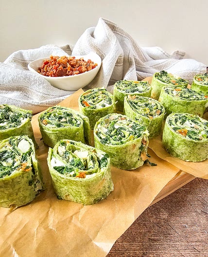 Spinach Dip Pinwheels
