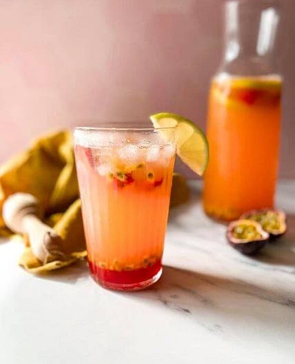 Homemade Strawberry Passion Fruit Limonata Recipe